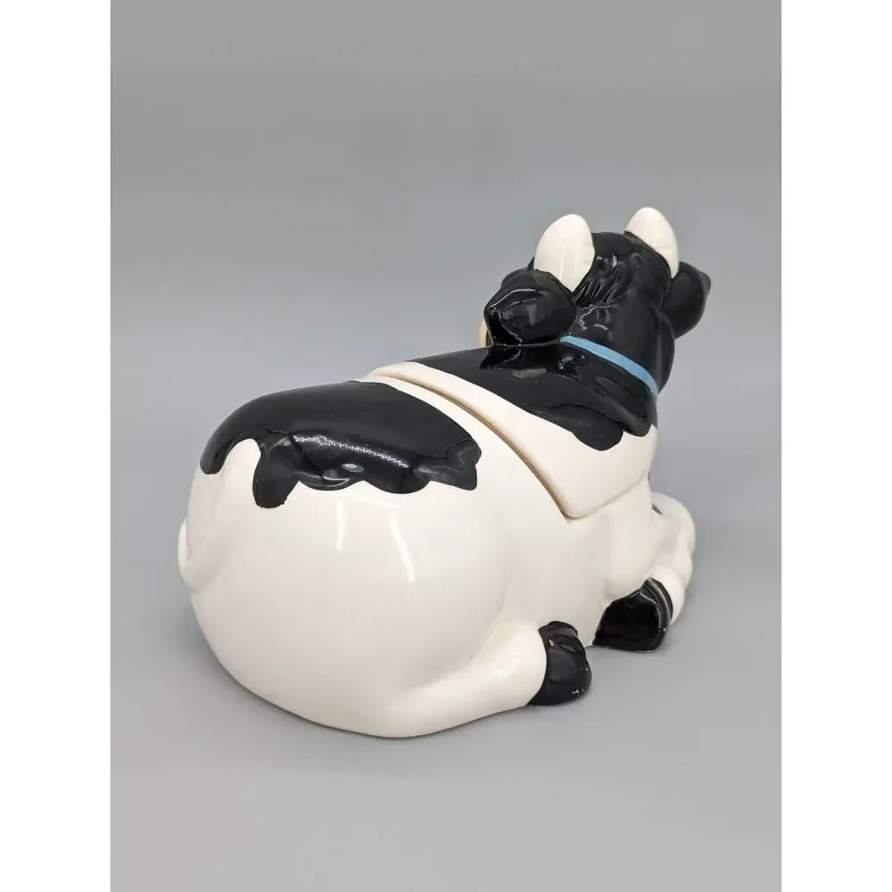 Vintage Ceramic Black White Farm 11